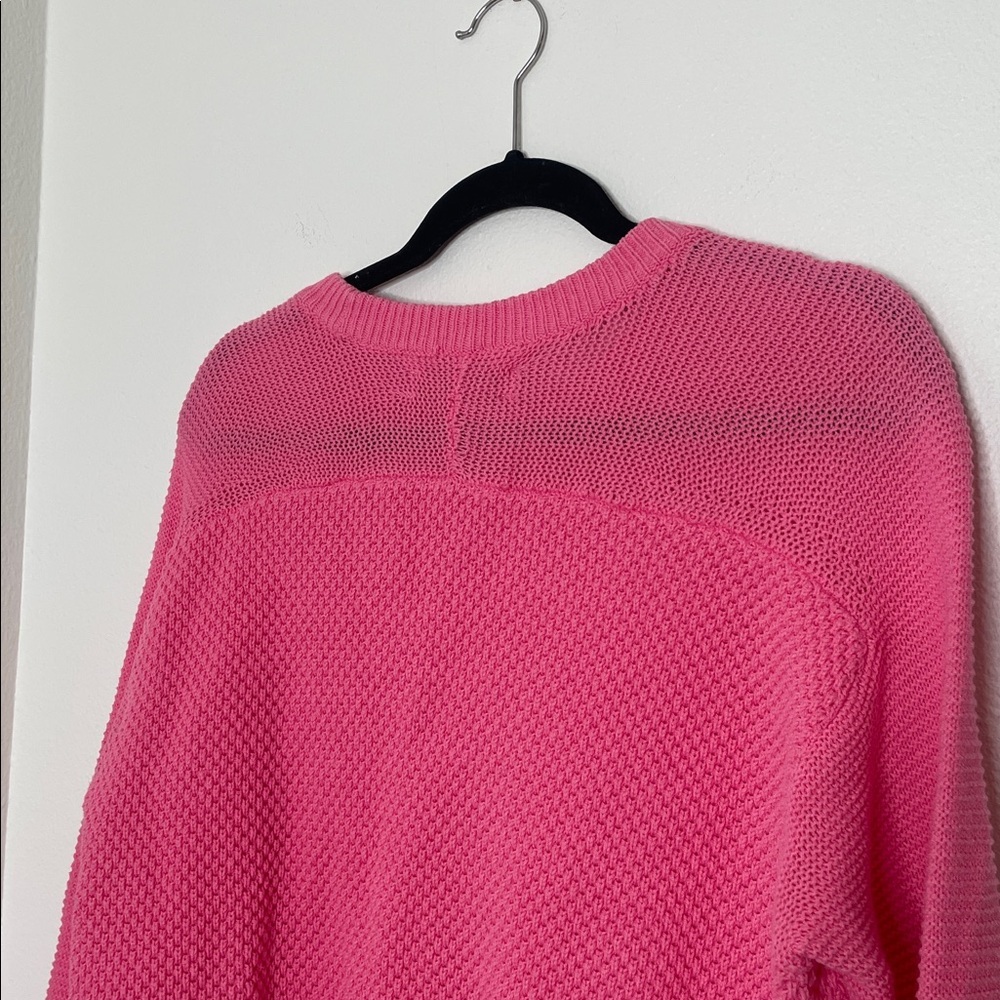 Loft Pointelle Raglan Stitch Knit Sweater - Picture 7 of 10